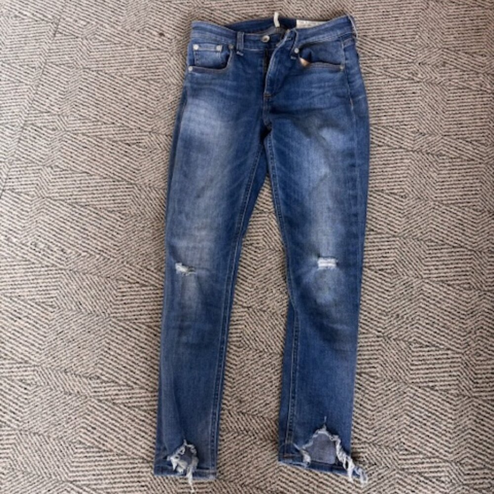Rag & bone Cate Mid-Rise Ankle Skinny Size 26
